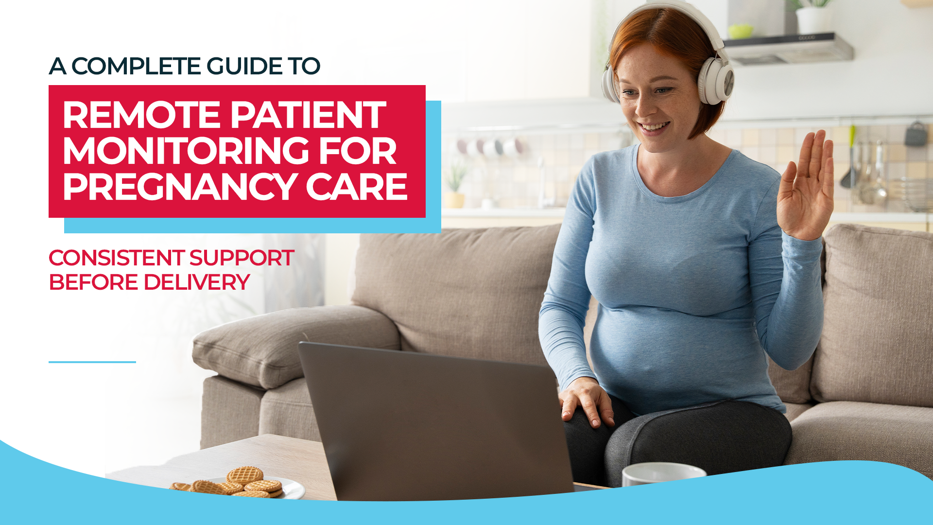 Pregnant patient using a remote patient monitoring app