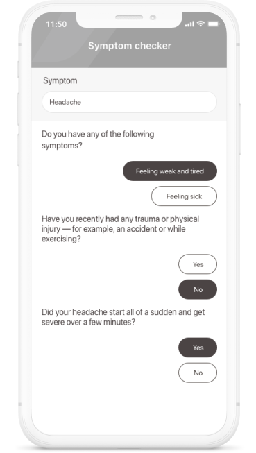 Symptom tracker